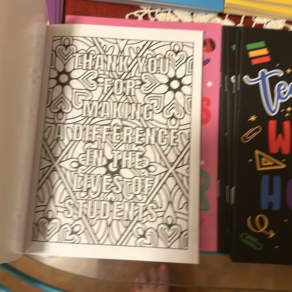 NWT 48 Teacher Appreciation little cards/books. They can color in them. - Picture 10 of 16